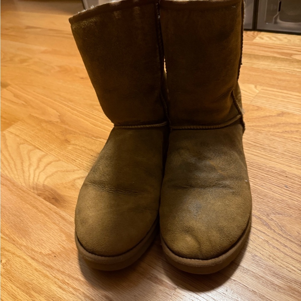 UGG Tan Suede Boots with Cream Lining